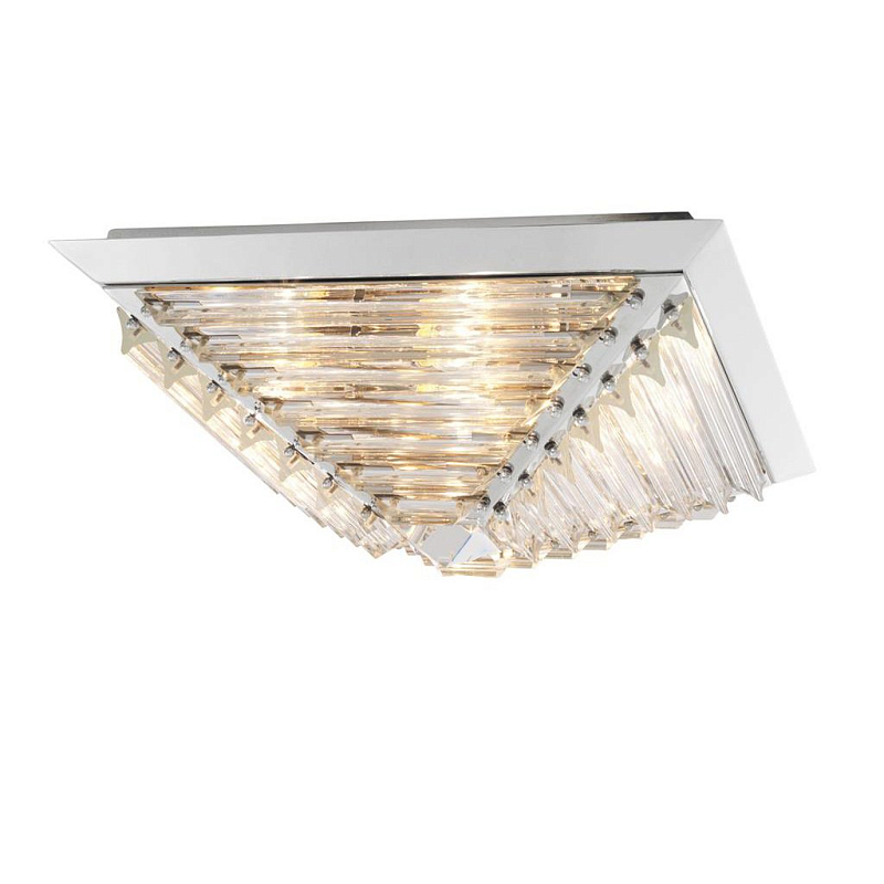 Потолочный светильник Eichholtz Ceiling Lamp Eden Nickel Никель Прозрачное Стекло Потолочный светильник Eichholtz Ceiling Lamp Eden Nickel Никель Прозрачное Стекло в Кирове | Loft Concept
