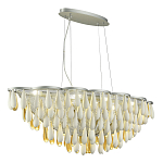 Люстра с подвесками в форме капель на серебристом каркасе Raindrop варинант исполнения - 5 | Loft Concept в Кирове