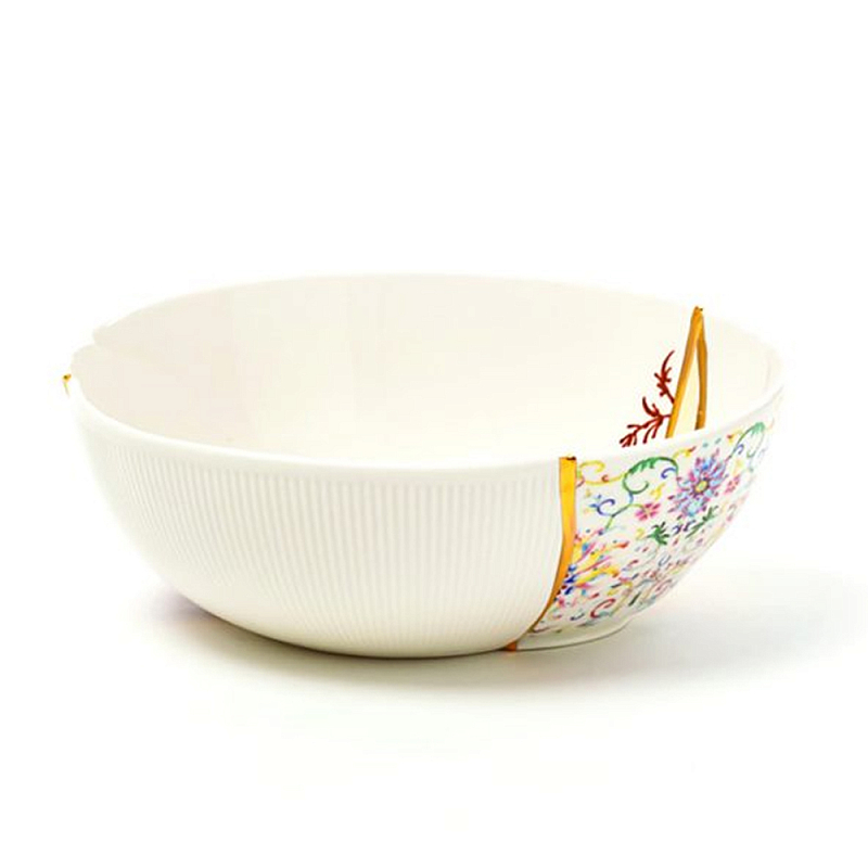 Салатник Seletti Kintsugi Белый Золотой Мульти Салатник Seletti Kintsugi Белый Золотой Мульти в Кирове | Loft Concept