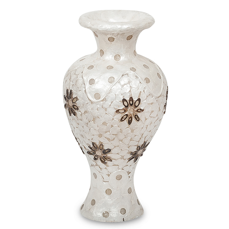 Настольная лампа из перламутра в виде вазы Indonesian Vase Перламутровый Настольная лампа из перламутра в виде вазы Indonesian Vase Перламутровый в Кирове | Loft Concept