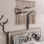 Панно Современный Гобелен ручная работа Туманное Утро варинант исполнения - 3 | Loft Concept в Кирове