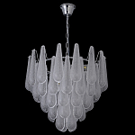 Люстра с подвесками из рифленного стекла в форме капель Textured Glass Chandelier варинант исполнения - 17 | Loft Concept в Кирове
