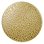 Журнальный столик с конусообразной основой и текстурной поверхностью золотого цвет Ethnic Metal варинант исполнения - 1 | Loft Concept в Кирове