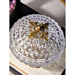 Конфетница из прозрачного рельефного стекла Eden Garden варинант исполнения - 7 | Loft Concept в Кирове