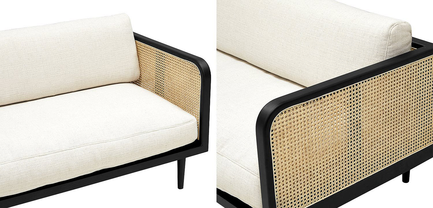 Диван Rattan Decor Sofa and Black Диван Rattan Decor Sofa and Black - Loft-Concept в Кирове