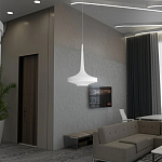 Подвесной вязаный белый светильник «Лампа Марракеша» варинант исполнения - 3 | Loft Concept в Кирове