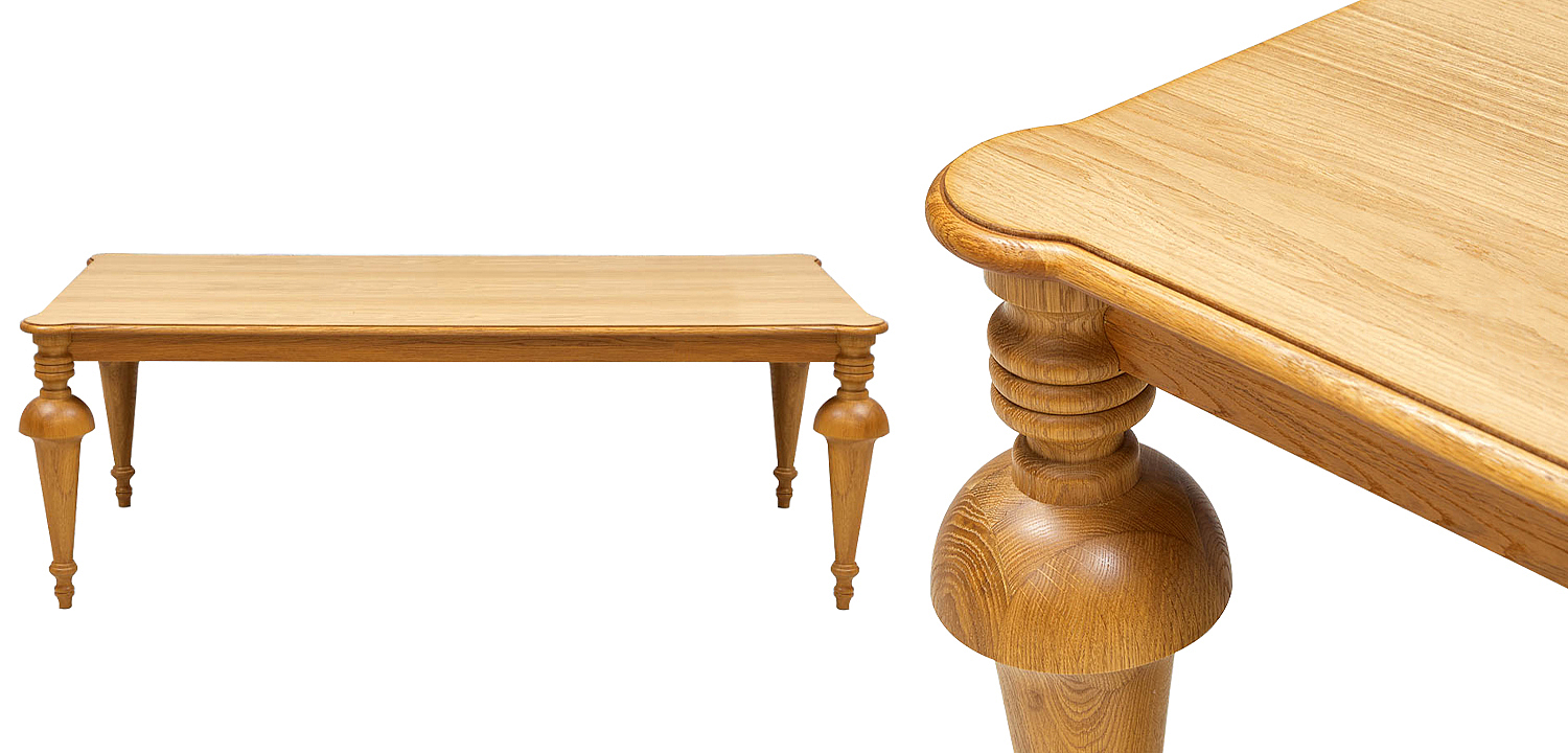 Обеденный деревянный стол Kelise Dinner Table Обеденный деревянный стол Kelise Dinner Table - Loft-Concept в Кирове