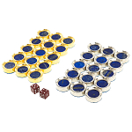 Нарды настольные из натурального камня лазурит и долерит Backgammon from Stone варинант исполнения - 11 | Loft Concept в Кирове