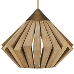 Подвесной светильник из толстых деревянных реек Wooden Slats варинант исполнения - 1 | Loft Concept в Кирове