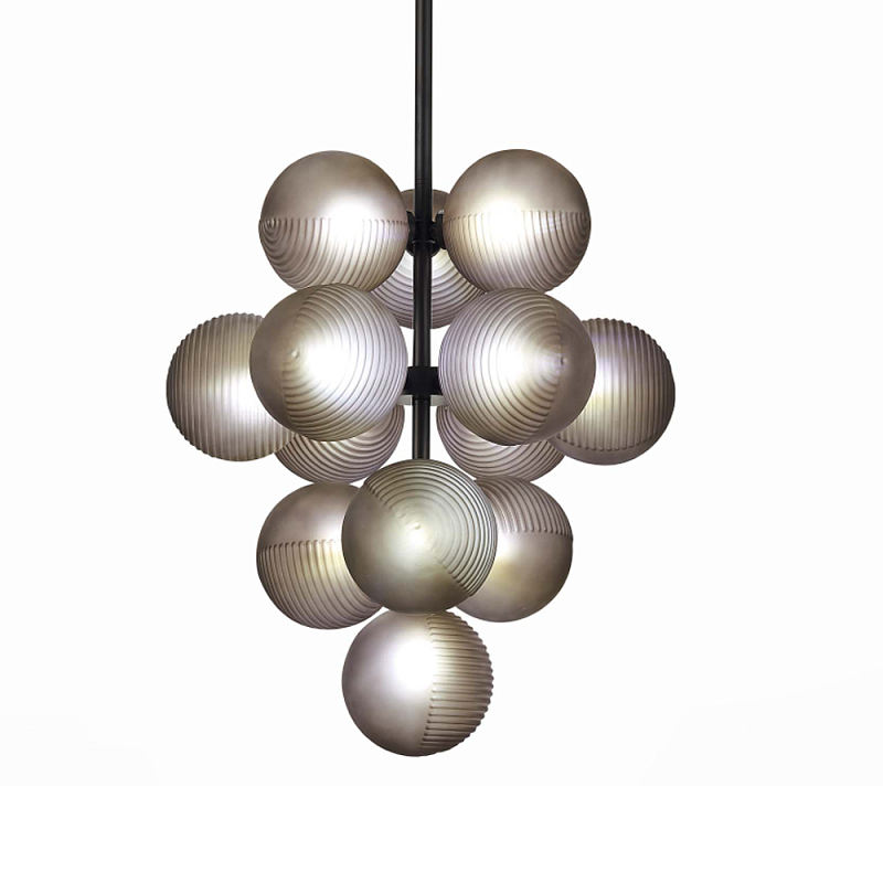 Люстра в форме виноградой грозди Inflorescence Дымчатый (Smoke) Черный в Кирове | Loft Concept 