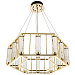 Люстра в форме шестиугольника с хрустальным декором Agace Crystal Chandelier варинант исполнения - 3 | Loft Concept в Кирове