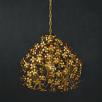 Подвесной светильник золотой с декором в виде лепестков клевера Hanging Clover варинант исполнения - 3 | Loft Concept в Кирове