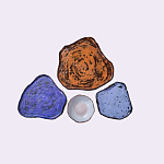 Сет из 4-х тарелок «SAPPHIRE» варинант исполнения - 2 | Loft Concept в Кирове