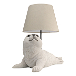 Настольная лампа в детскую Белый морской котик варинант исполнения - 2 | Loft Concept в Кирове