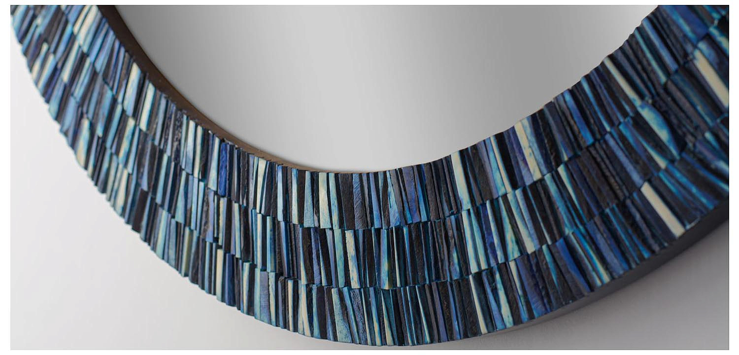 Зеркало Bone Inlay Round Mirror Зеркало Bone Inlay Round Mirror - Loft-Concept в Кирове