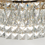 Потолочный светильник круглый с прозрачными подвесками Lunet варинант исполнения - 8 | Loft Concept в Кирове