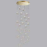 Люстра каскадня с 27-ю прозрачными шарообразными подвесами Bubbles Bocci варинант исполнения - 2 | Loft Concept в Кирове