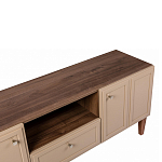 ТВ-тумба бежевая из массива бука с 2-мя дверками и ящиком Wenge Light варинант исполнения - 2 | Loft Concept в Кирове