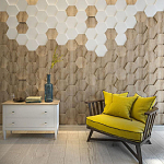 Гипсовая 3D панель с принтографией PM-47 варинант исполнения - 2 | Loft Concept в Кирове