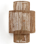 Бра с плетенным из джута плафоном Jutti H30 см варинант исполнения - 1 | Loft Concept в Кирове