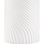 Настольная лампа с белым фактурным корпусом и черным абажуром Twisted варинант исполнения - 1 | Loft Concept в Кирове