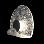 Бра из текстурированного прозрачного стекла с изогнутым краем Textured Glass  варинант исполнения - 1 | Loft Concept в Кирове