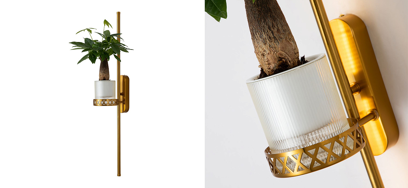 Бра с подставкой для кашпо Plants and Lamps 12 W Бра с подставкой для кашпо Plants and Lamps 12 W - Loft-Concept в Кирове