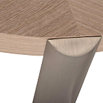 Столик журнальный с низкой круглой столешницей Wood Grain варинант исполнения - 2 | Loft Concept в Кирове