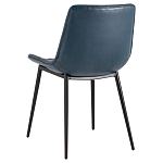 Стул с обивкой из экокожи темно-синего цвета RHOMBUSES UPHOLSTERY варинант исполнения - 4 | Loft Concept в Кирове