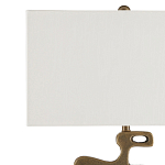 Настольная лампа с фигурным каркасом и прямоугольным тканевым абажуром Brutalist Profile варинант исполнения - 2 | Loft Concept в Кирове