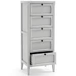 Комод узкий с 5-ю ящиками серый Silva Grey Chest of Drawers варинант исполнения - 3 | Loft Concept в Кирове