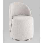 Пуф Loreen со спинкой вращающийся букле светло-серый варинант исполнения - 1 | Loft Concept в Кирове