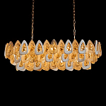 Люстра овальная с многослойными белыми и прозрачными подвесками Character Chandelier варинант исполнения - 2 | Loft Concept в Кирове