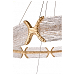 Люстра кольцевая с текстурным природным рисунком IceFlame варинант исполнения - 4 | Loft Concept в Кирове