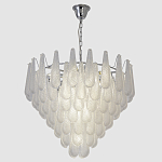 Люстра с подвесками из рифленного стекла в форме капель Textured Glass Chandelier варинант исполнения - 11 | Loft Concept в Кирове