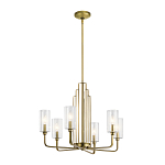  Люстра с прозрачными рифлеными цилиндрическими плафонами Kichler варинант исполнения - 16 | Loft Concept в Кирове