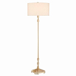 Торшер с абажуром в форме цилиндра на золотистом каркасе Floor lamp Amanda варинант исполнения - 2 | Loft Concept в Кирове