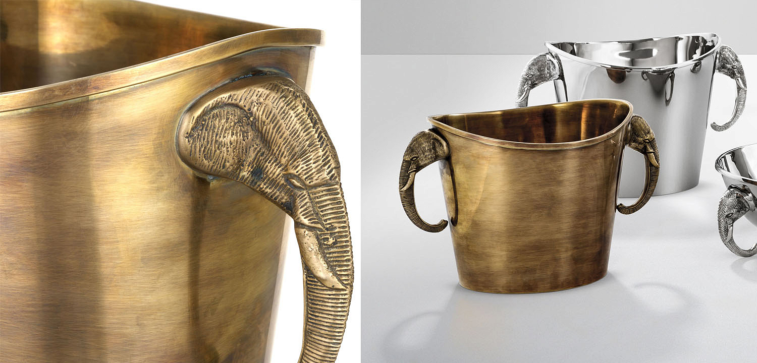 Ведерко для льда Eichholtz WINE COOLER MAHARAJA brass Ведерко для льда Eichholtz WINE COOLER MAHARAJA brass - Loft-Concept в Кирове
