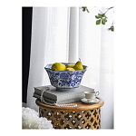 Чаша белая с синим цветочным узором Chino Dishes варинант исполнения - 2 | Loft Concept в Кирове