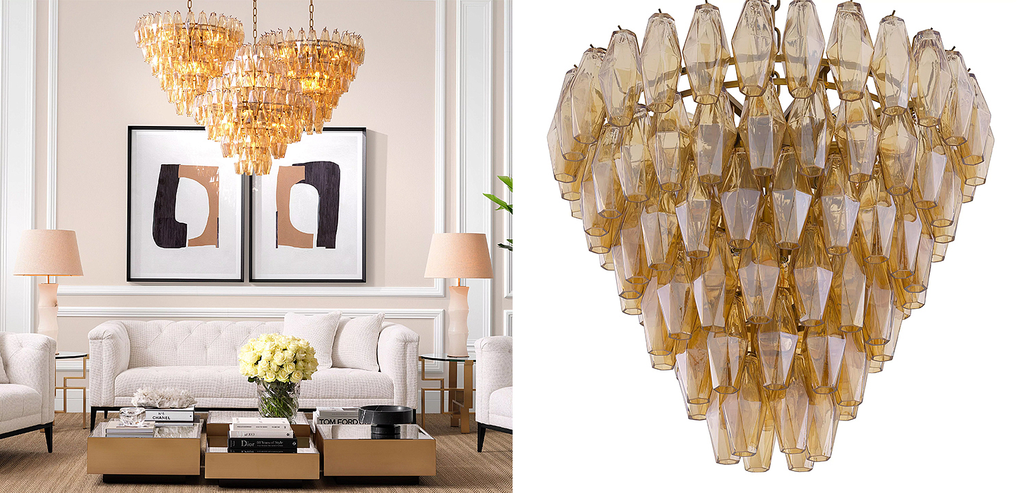 Люстра Eichholtz Chandelier Benini S Amber Люстра Eichholtz Chandelier Benini S Amber - Loft-Concept в Кирове
