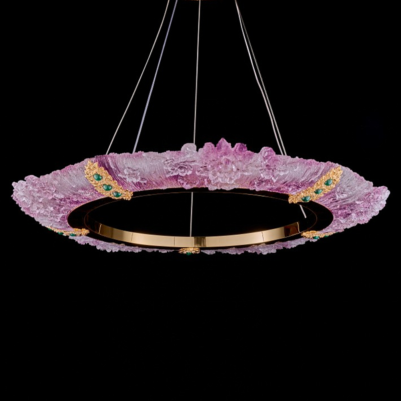 Люстра в форме кольца розовая Warm Pink Light Золотой Розовый Люстра в форме кольца розовая Warm Pink Light Золотой Розовый в Кирове | Loft Concept