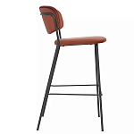 Стул барный с широкой полукруглой спинкой Chair Smooth Shapes варинант исполнения - 2 | Loft Concept в Кирове