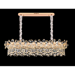 Люстра с декоративными элементами в виде крупных хрустальных цветов Palace Gardens варинант исполнения - 4 | Loft Concept в Кирове