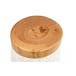 Керамический столик с деревянной столешницей "Пешка" варинант исполнения - 5 | Loft Concept в Кирове