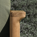 Дизайнерское уличное кресло из массива дерева с плетеной спинкой PALINFRASCA Armchair варинант исполнения - 5 | Loft Concept в Кирове