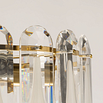 Люстра многоярусная с овальными прозрачными подвесками 36 см Harmonica варинант исполнения - 7 | Loft Concept в Кирове