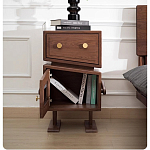 Тумбочка прикроватная с ящиком и дверцей Робот Robot Desk варинант исполнения - 7 | Loft Concept в Кирове