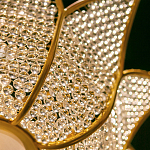 Люстра в форме тюльпана с лепестками из прозрачных стеклянных бусин Hanging Flowers варинант исполнения - 5 | Loft Concept в Кирове