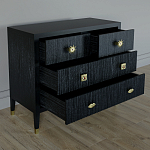 Бельевой Комод с 4 ящиками Elsa Dreams Black варинант исполнения - 2 | Loft Concept в Кирове