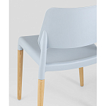 Пластиковый стул на ножках из массива бука Ferret Grey-Blue варинант исполнения - 3 | Loft Concept в Кирове